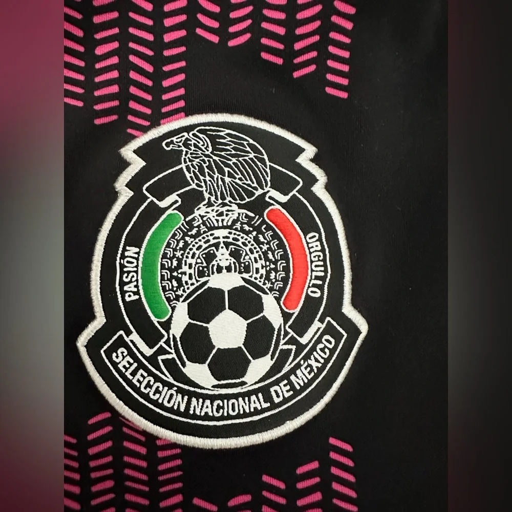 Adidas Mexico National Team Black Pink Aeroready Soccer Football Jersey Small - Picture 7 of 9